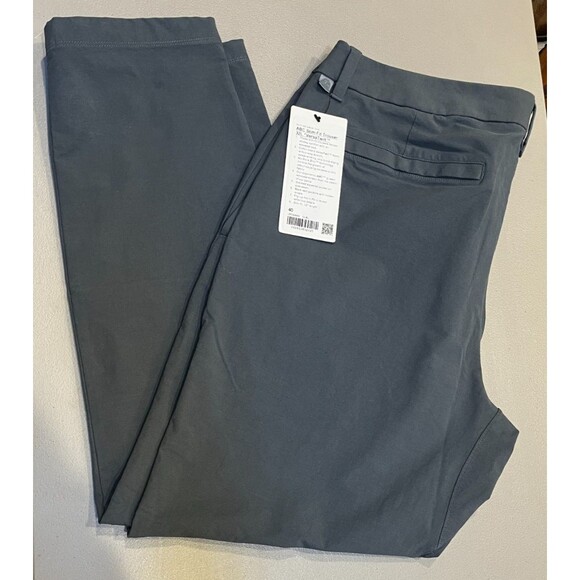 NWT Lululemon NEW ABC Slim-Fit Trouser 40 X 32” Cotton VersaTwill Gray Blue Mens - Picture 2 of 14